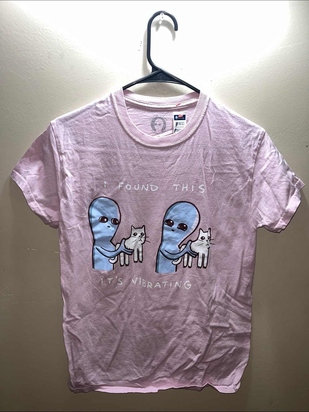 Pink Alien Cat Graphic Tee